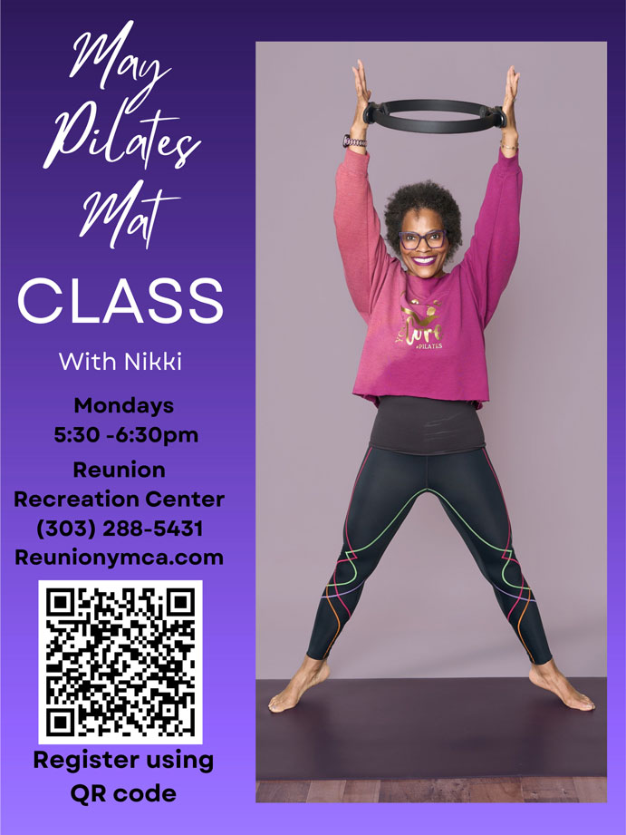 May Mat Pilates class flyer
